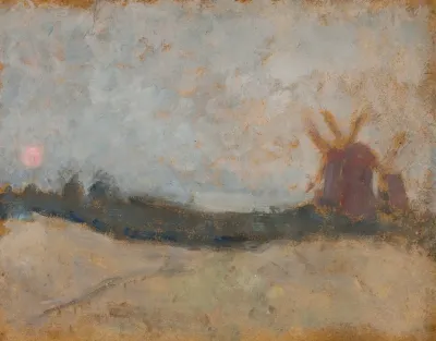 Pejzaz Z Wiatrakami