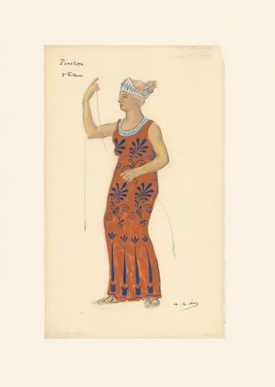 Penelope Maquette De Costume Alcandre Troisieme Fileuse Cecile Rex Ou Alice Gauthier 2