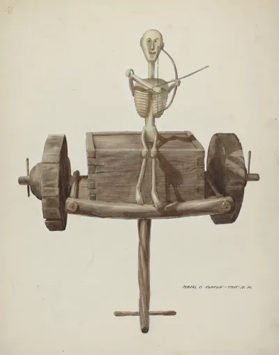 Penetente Death Cart Death Figure