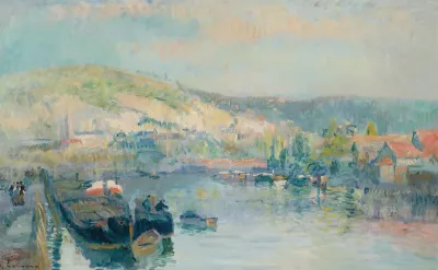 Peniche Et Bord De Seine Anime Pres De Rouen