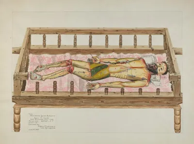 Penitente Santo Entierro Or Saint In Earth