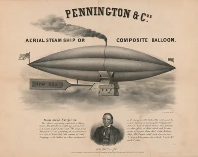 Pennington Cos Aerial Steam Ship Or Composite Balloon