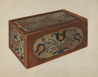 Pennsylvania German Candle Box