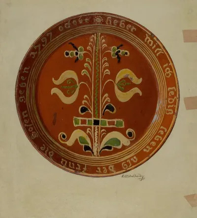 Pennsylvania German Plate 2