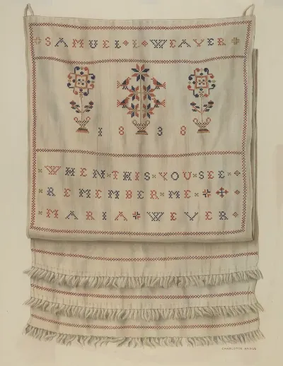 Pennsylvania German Show Towel