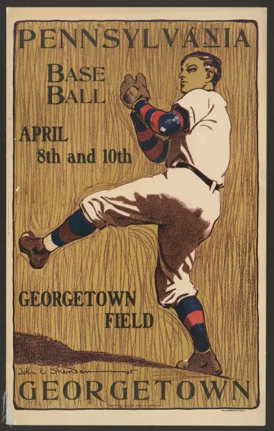 Pennsylvania Vs Georgetown Base Ball April 8th And 10th Georgetown Field