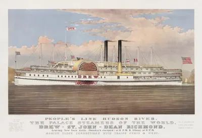 Peoples Line Hudson River The Palace Steamers Of The World Drew St John Dean Richmond