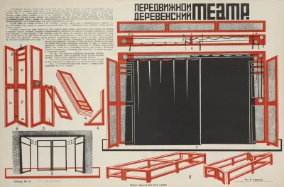 Peredvizhnoi Derevenskii Teatre Ris V Akhmetev Tablitsa No 14