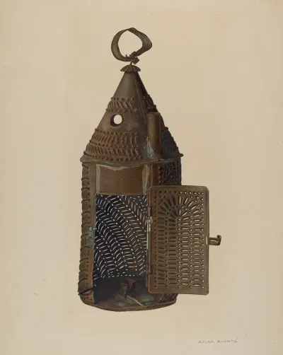 Perforated Tin Lantern
