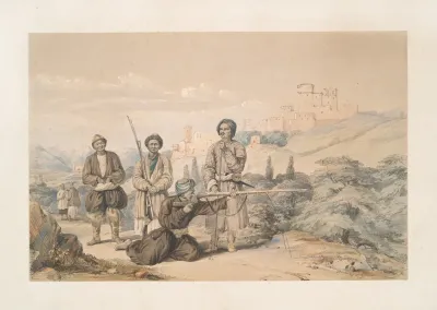 Perganeh Near Istalif Huzzarehs Firing With Juzzaeels