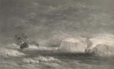 Perilous Position Of H M S Assistance And Pioneer On The Evening Of The 12th Of October 1853 Disaster Bay