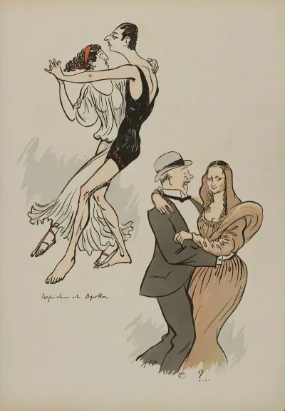 Perpsichore Et Apollon Baron Maurice De Rotschild Grecque Fischhoff La Joconde