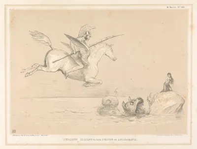 Perseus Flying To The Rescue Of Andromeda