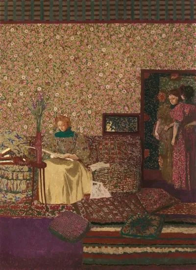 Personnages Dans Un Interieur Lintimite
