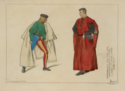 Personnages Venitiens 1508 Peintures Murales Du Titien A La Scuola De St Antoine A Padou Dessins Inedits