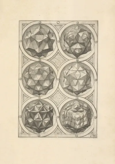 Perspectiva Corporum Regularium Perspective Of Regular Solids Pl 15