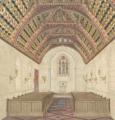 Perspective For A Church Interior