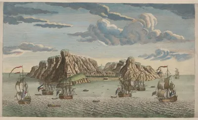 Perspective View Of St Helens Island And The English East India Company