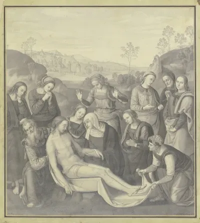 Peruginos Beweinung Im Palazzo Pitti In Florenz