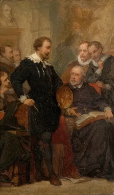 Peter Paul Rubens In His Studio