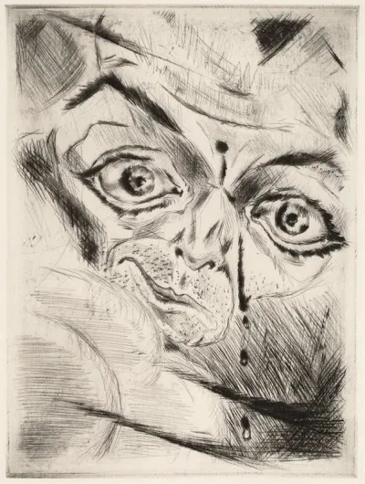 Peter With A Gunshot Wound In His Forehead