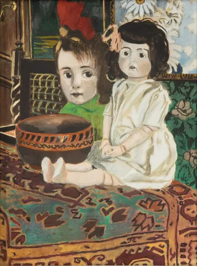 Petite Fille A La Poupee Dans Linterieur Du Peintre