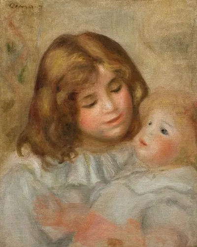Petite Fille Avec Sa Poupee