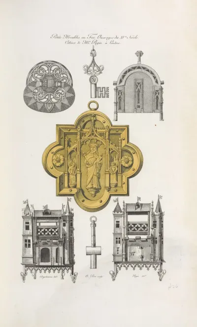Petits Meubles En Fer Ouvrages Du Xve Sie Cabinet De M Pugin A Londres