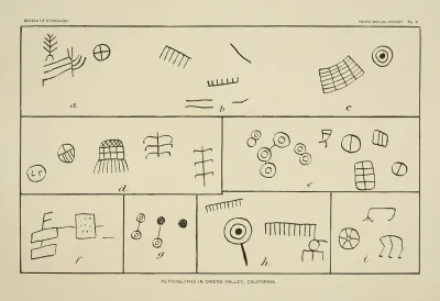 Petroglyphs In Owens Valley California 5