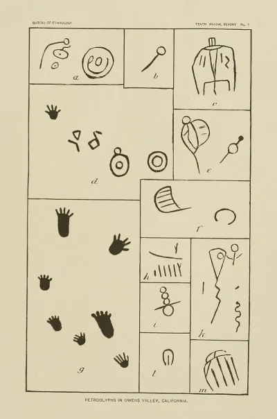 Petroglyphs In Owens Valley California