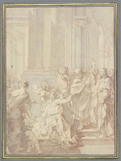 Petrus Und Johannes Heilen Einen Lahmen