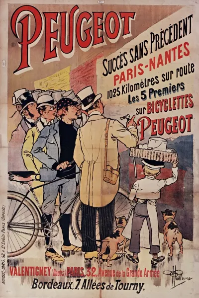 Peugeot Succes Sans Precedent Paris Nantes 1025 Kilometres Sur Route Les 5 Premiers Sur Bicyclette Peugeot