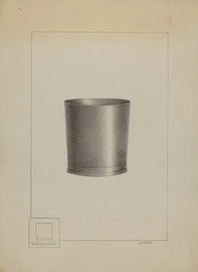 Pewter Beaker 8