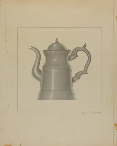 Pewter Coffee Pot 10