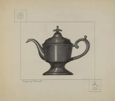 Pewter Coffee Pot 11