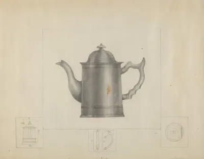 Pewter Coffee Pot 14