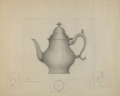Pewter Coffee Pot 15