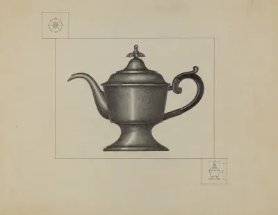 Pewter Coffee Pot 16