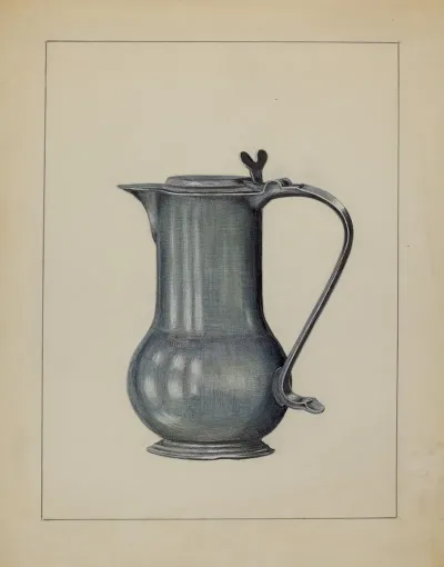 Pewter Coffee Pot 17