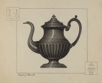 Pewter Coffee Pot 6