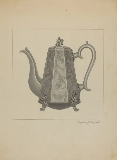 Pewter Coffee Pot 7