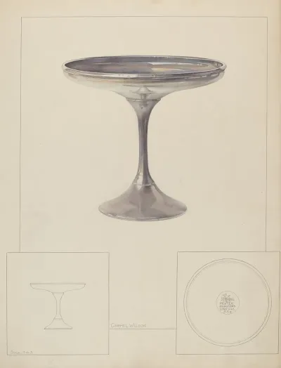 Pewter Compote