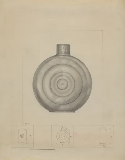Pewter Dram Bottle