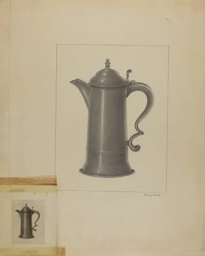 Pewter Flagon 6