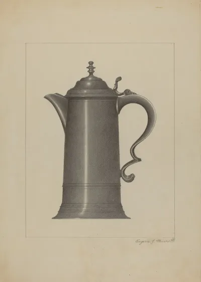 Pewter Flagon 8