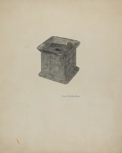 Pewter Inkstand