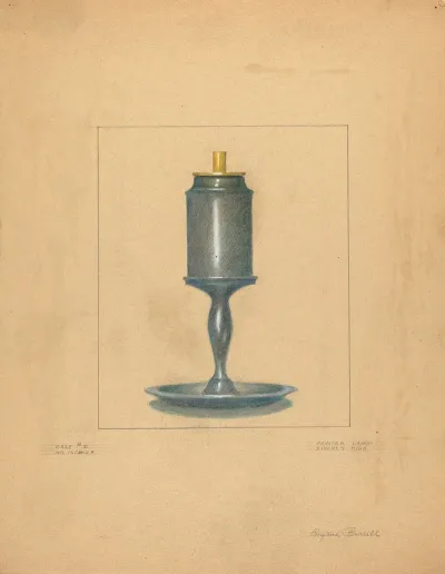 Pewter Lamp 3