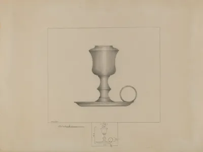 Pewter Lamp 4