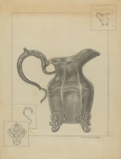 Pewter Pitcher 10