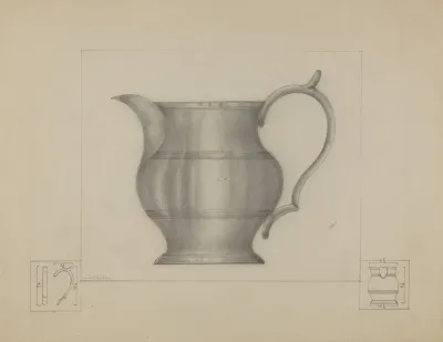 Pewter Pitcher 14